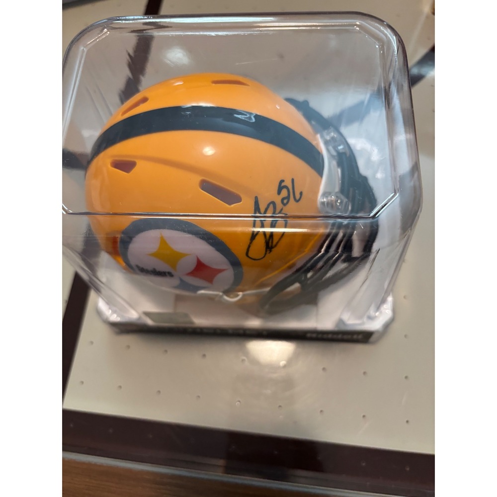 Leveon Bell Signed Pittsburgh Steelers Riddell Mini Helmet JSA COA Witnessed